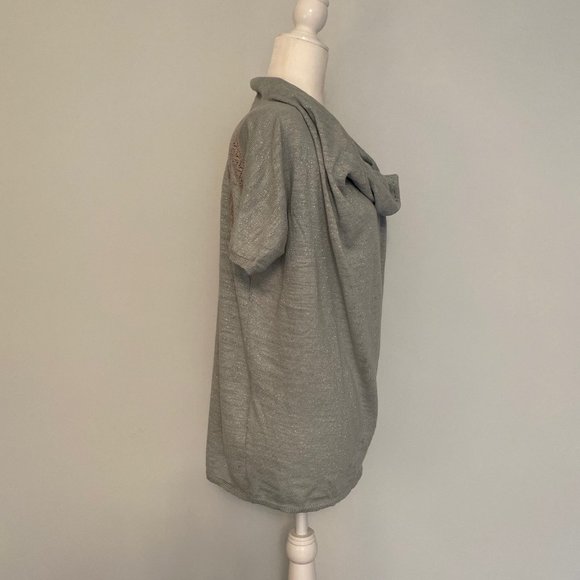 Blue sparkly cowlneck sweater - Picture 4 of 7